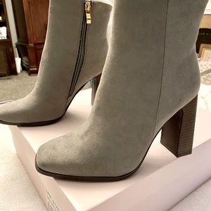 Brand new gray booties in box